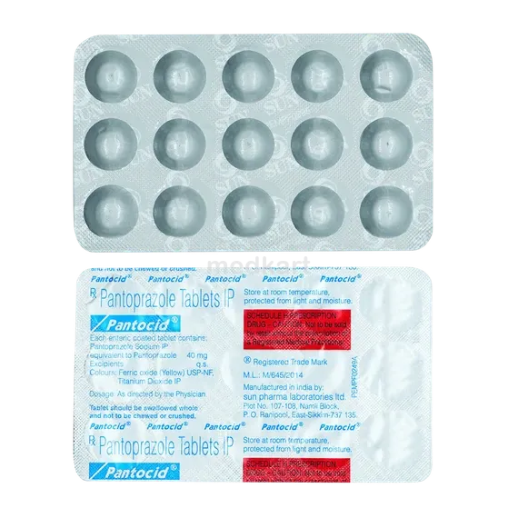 pantocid 40mg tablet 15's